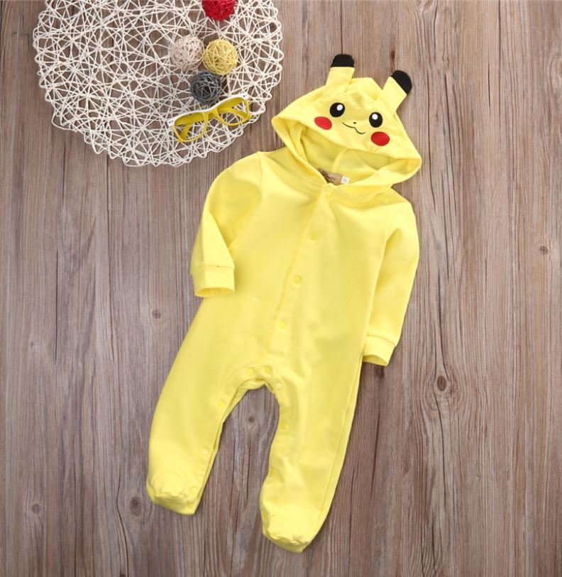 Onesie, Jumpsuit, Romper &quot;Pikachu&quot; hooded