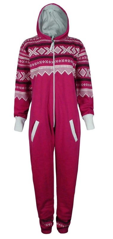 Onesie, Jumpsuit Roze Aztec print