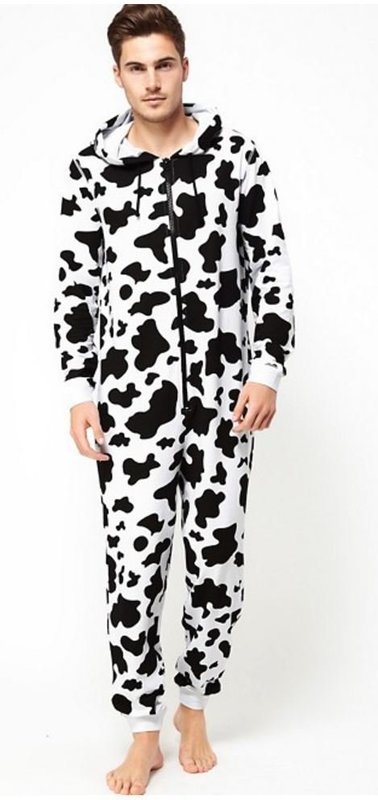 Onesie, Jumpsuit &quot;Koe&quot; print all over hooded