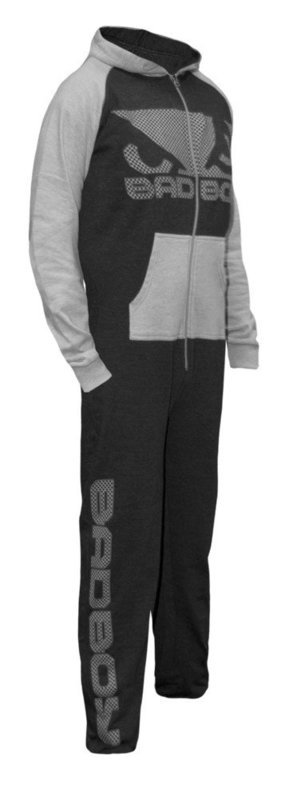 Onesie, Jumpsuit, &quot;Bad boy&quot; Grijs/zwart