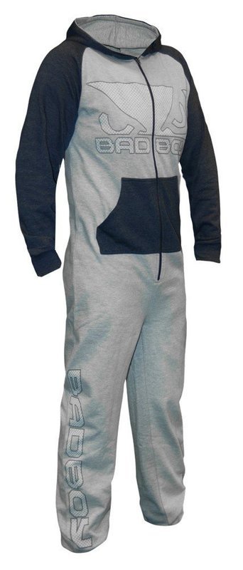 Onesie, Jumpsuit, &quot;Bad boy&quot; Grijs/Blauw