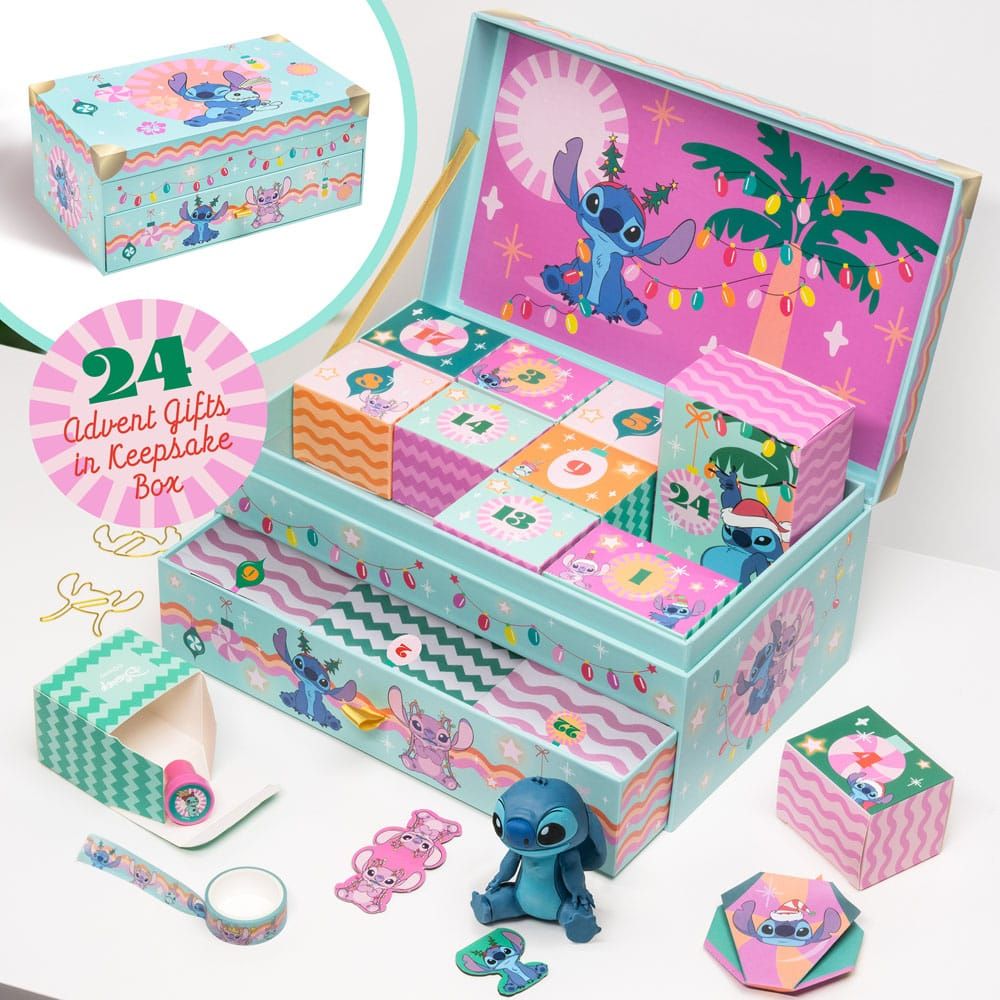 Lilo &amp; Stitch Advent Calendar Keepsake Box Stitch &amp; Angel