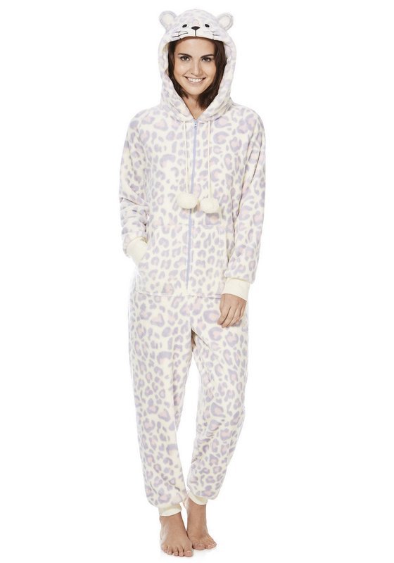 Onesie, Jumpsuit,  &quot;Panter&quot; hooded super soft