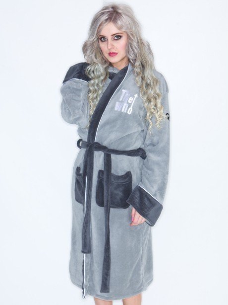 Badjas The Who &quot;Grey&quot; hooded