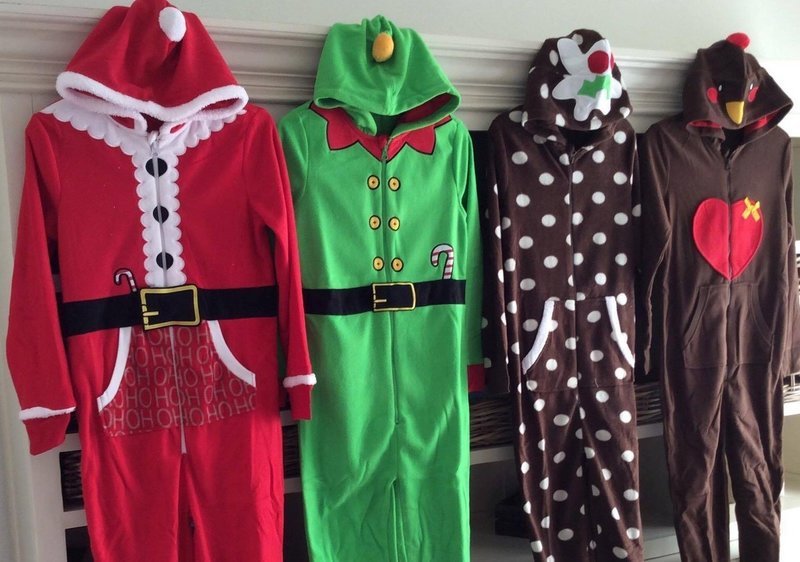Onesie, Jumpsuit &quot;Kerst design&quot; kids hooded