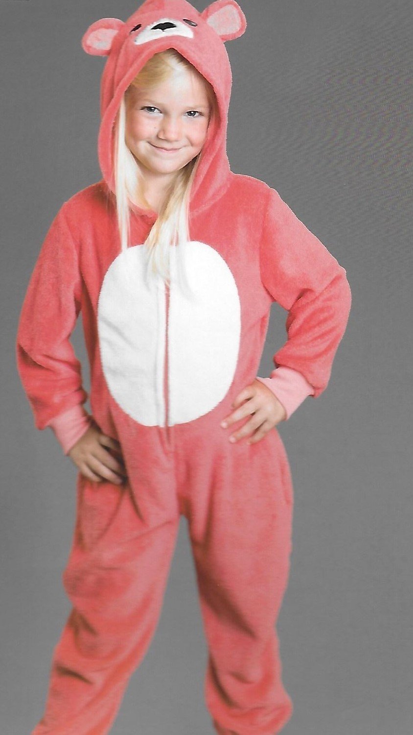 Onesie, Jumpsuit &quot;Beer&quot; roze kids series