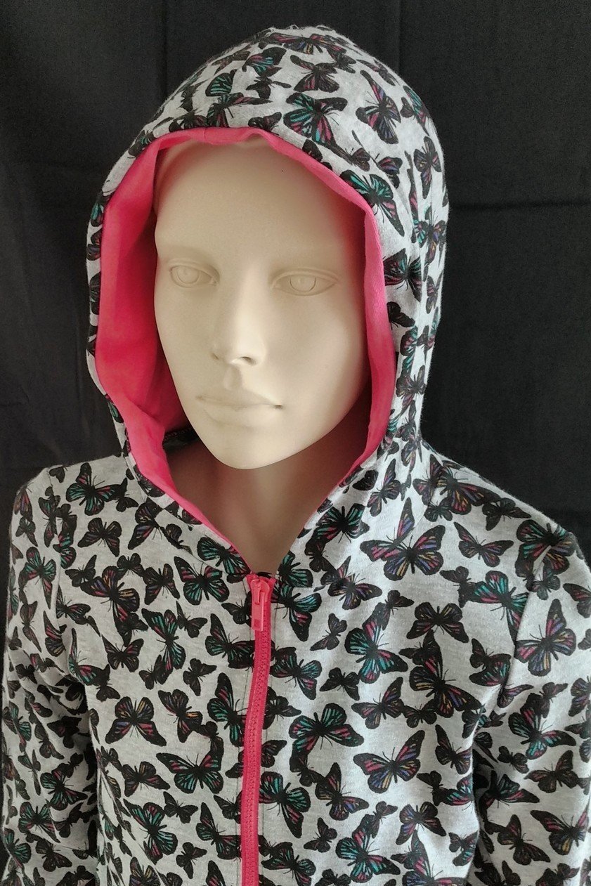 Onesie, Jumpsuit  &quot;Vlinder print&quot; hooded