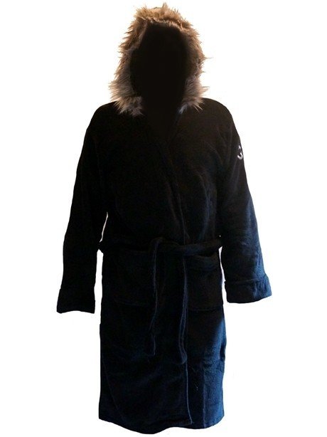 Badjas  &quot;Black&quot; parka look hooded