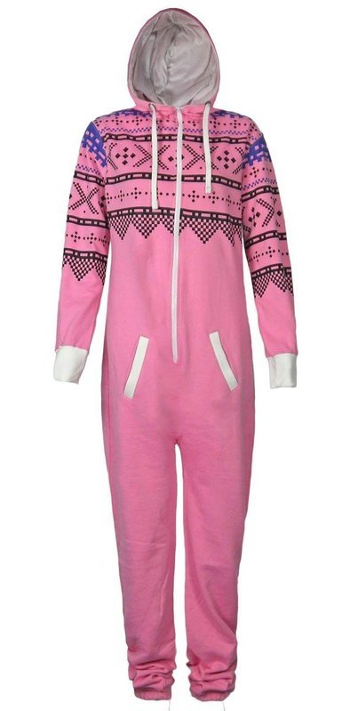 Onesie, Jumpsuit &quot;Roze Aztec&quot; hooded xl series