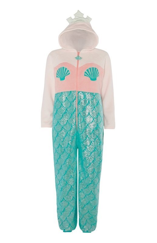 Onesie, Jumpsuit &quot;Zeemeermin&quot; hooded supersoft