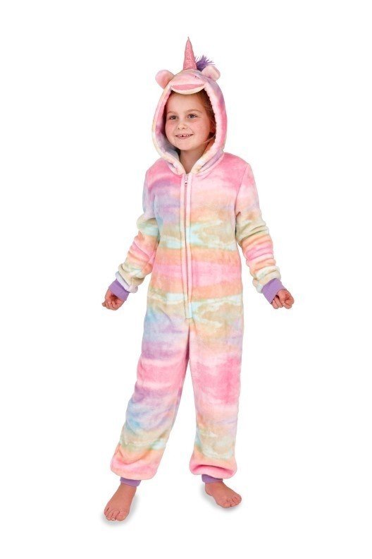 Onesie, Jumpsuit Unicorn &quot;Rainbow&quot; hooded super soft kids series