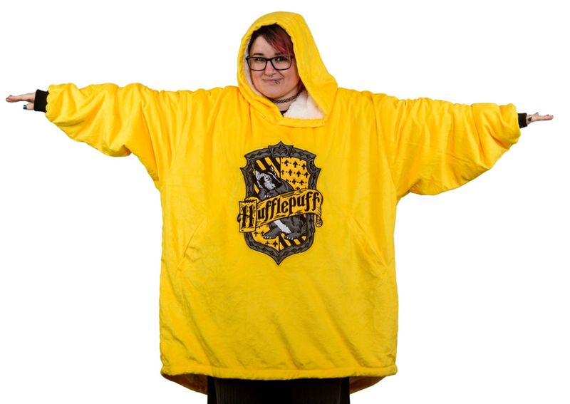 Harry Potter "Hufflepuff" Oversized Blanket Hoodie unisex super soft