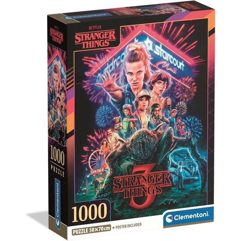 Stranger Things 3 Puzzle + Poster