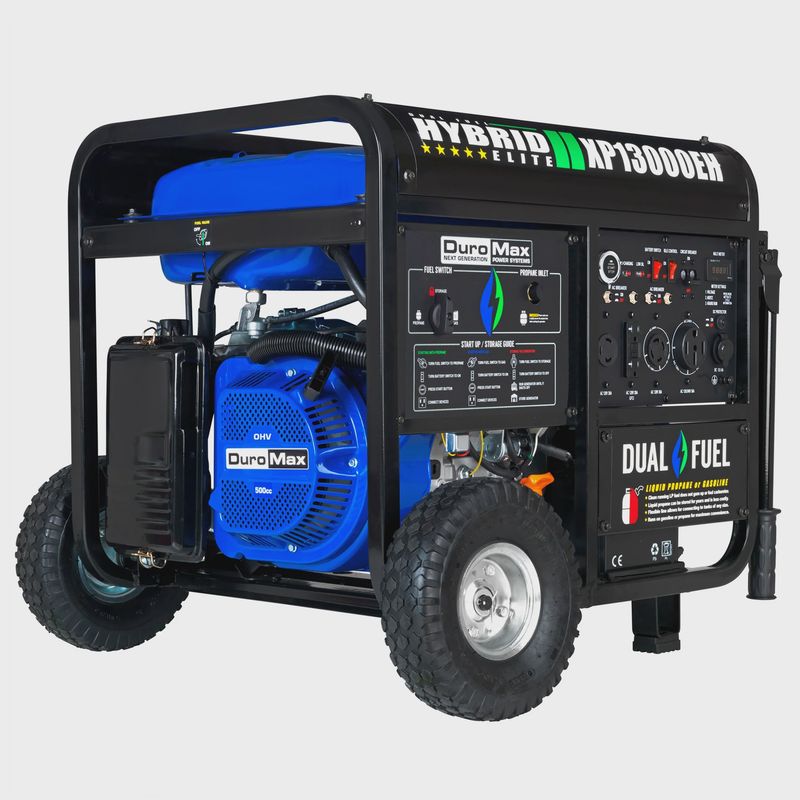 DuroMax XP13000EH 13,000-Watt Portable Gas Propane Generator