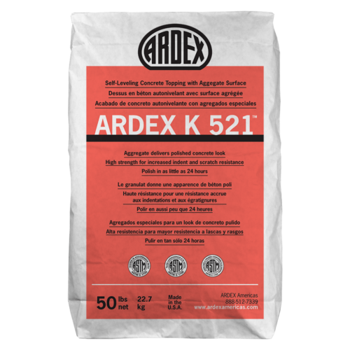 K 521  Self-Leveling Concrete Topping with Aggregate Surface