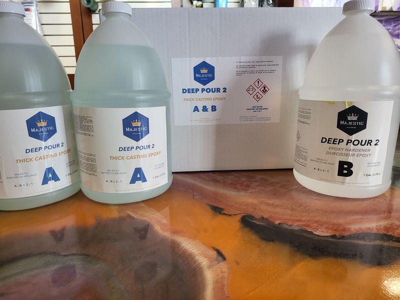 MAJESTIC Deep Pour 2 Casting Epoxy 3GAL KIT MAJESTIC Deep Pour 2 Casting Epoxy 3GAL KIT