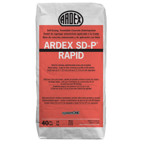 SD-P RAPID Self-Drying, Trowelable Concrete Underlayment