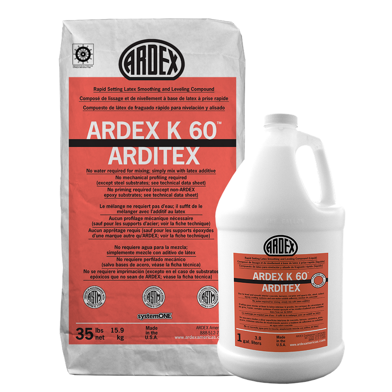 ARDEX K 60 ARDITEX Rapid Setting Latex Smoothing and Leveling Compound