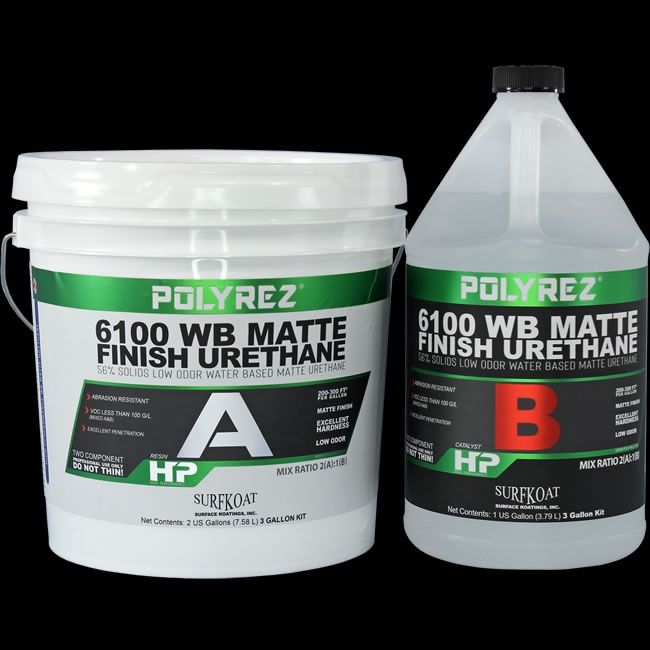 POLYREZ 6100 Matte Water-Based Urethane1.5 Gal. POLYREZ 6100 Matte Water-Based Urethane1.5 Gal.