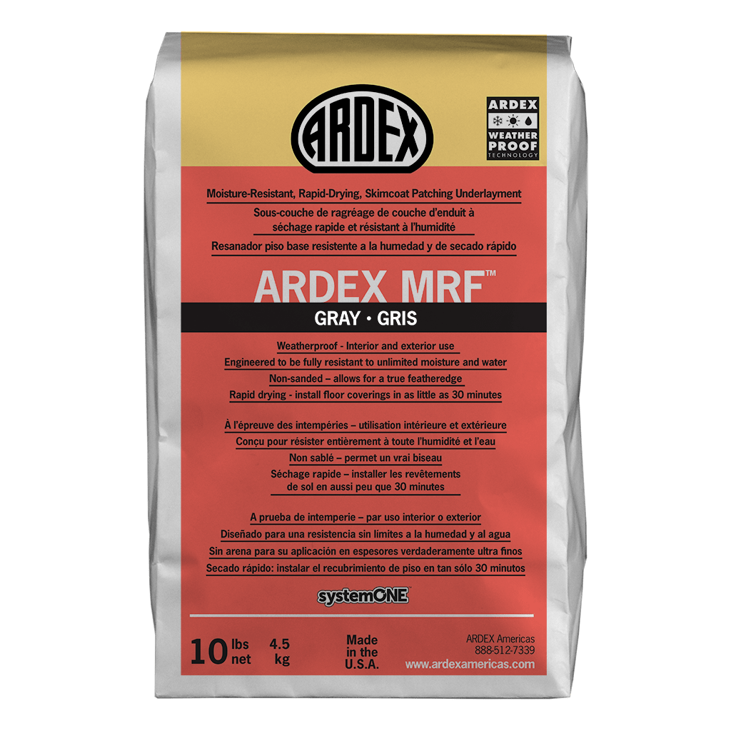 MRF Moisture-Resistant, Rapid-Drying, Skimcoat Patching Underlayment