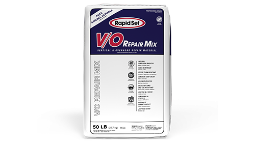 Rapid Set V/O Vertical Overhead Repair Mix Bag Rapid Set V/O Vertical Overhead Repair Mix Bag