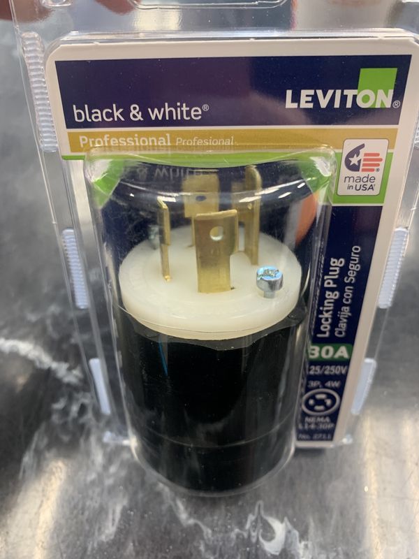 Leviton Locking Plug 30A 125/250V (Male)