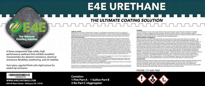E4E Urethane Clear-Three Component Urethane E4E Urethane Clear-Three Component Urethane