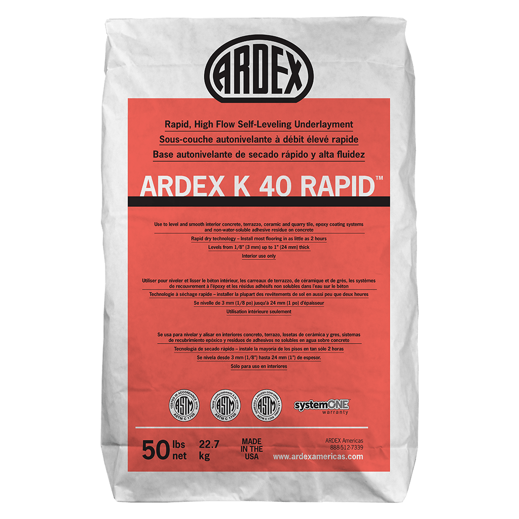 K 40 RAPID Rapid, High Flow Self-Leveling Underlayment