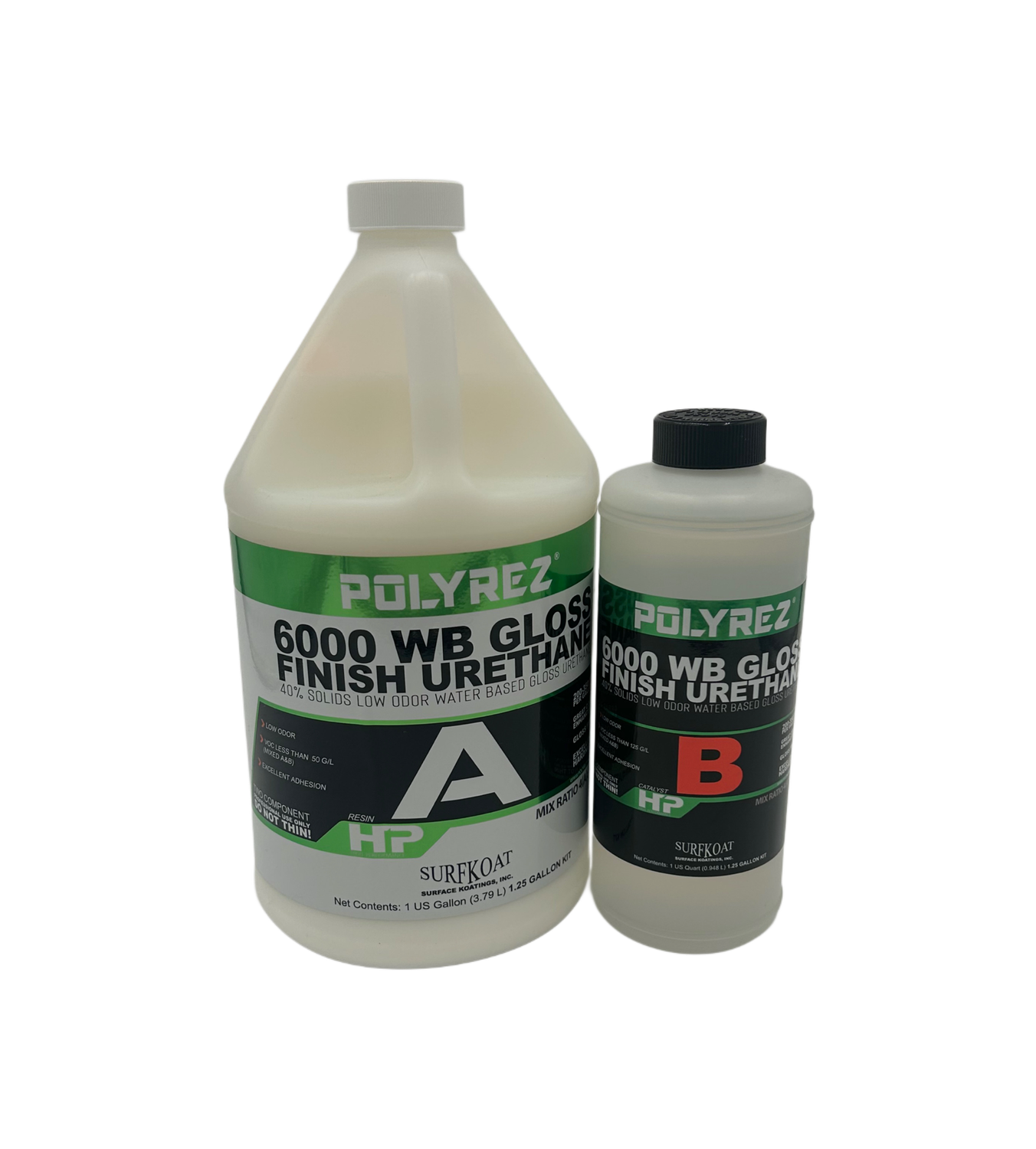 POLYREZ 6000 WB URETHANE GLOSS, Size: 1.25 gal