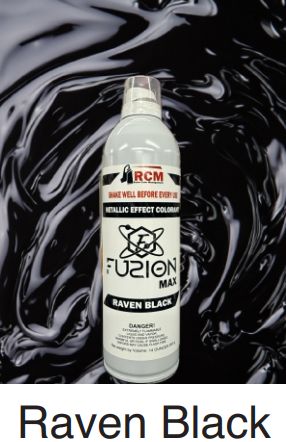FUZION Mica Aerosol Hand Spray, Color: Raven Black