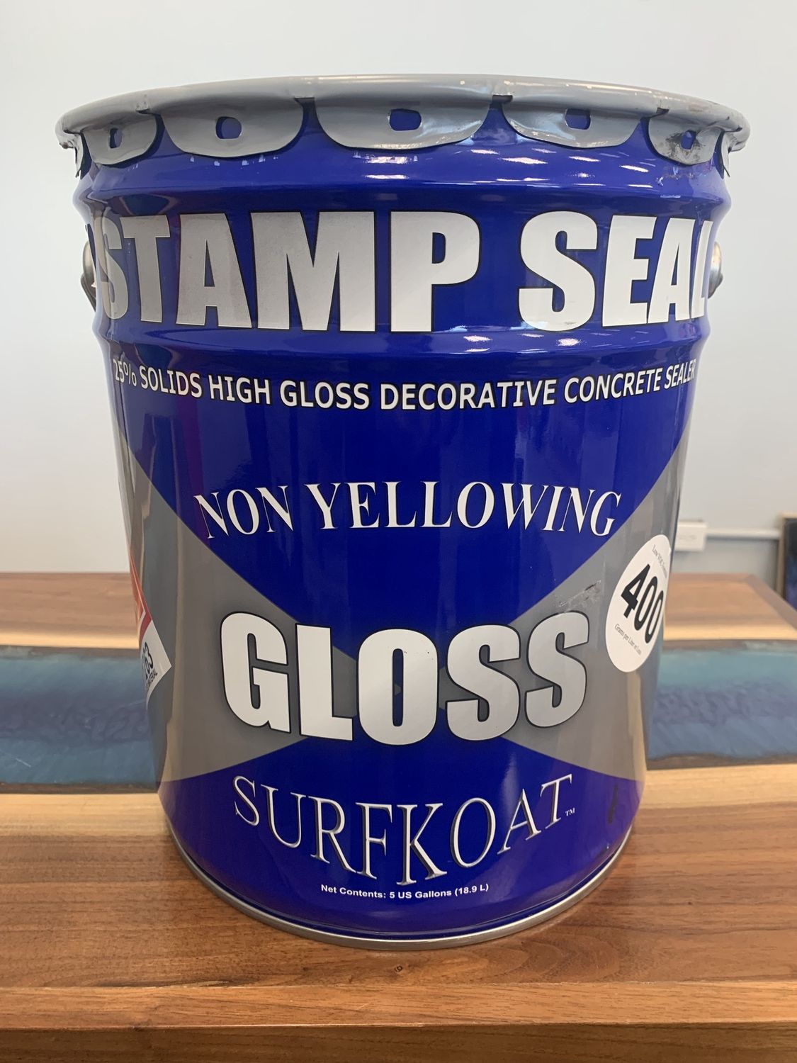 Solvent-based Concrete Acrylic Sealer 5 Gallon Kit, Finish: Gloss 25%