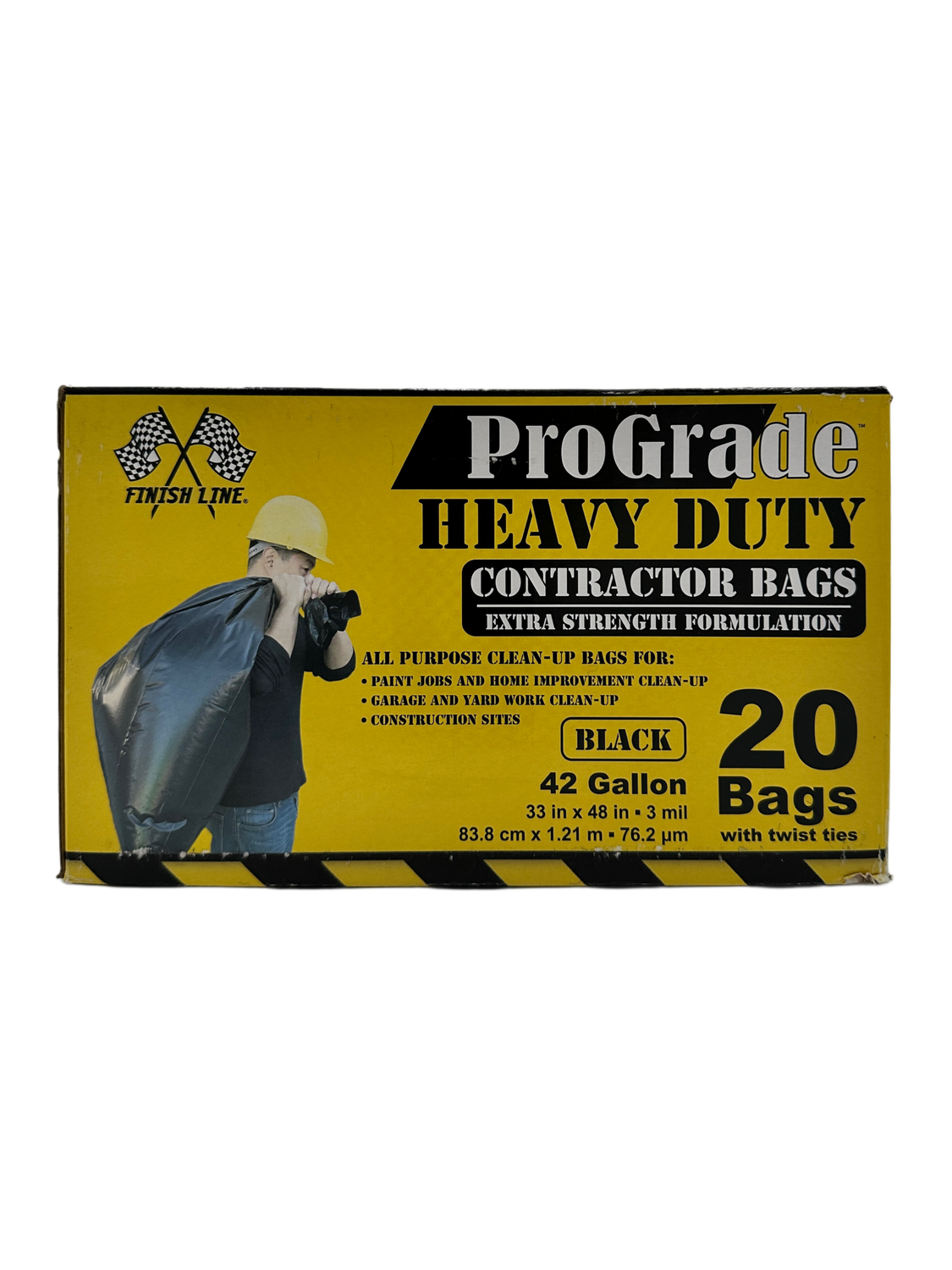 42 Gal 3 MIL Heavy Duty Trash Bags 20pc 42 Gal 3 MIL Heavy Duty Trash Bags 20pc