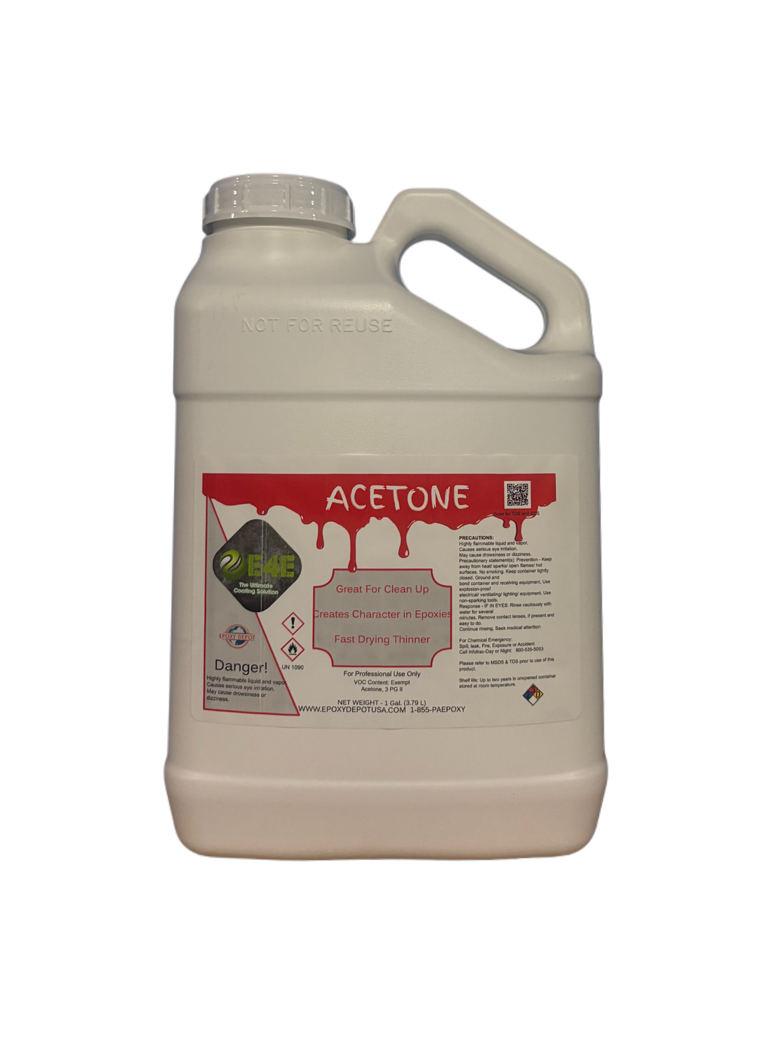 E4E Acetone E4E Acetone, Size: 1 Gal