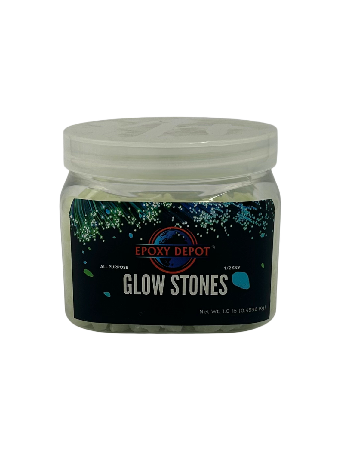 LuxStone Glow Sky Stones (1 lb), Size Profile: 1/8"