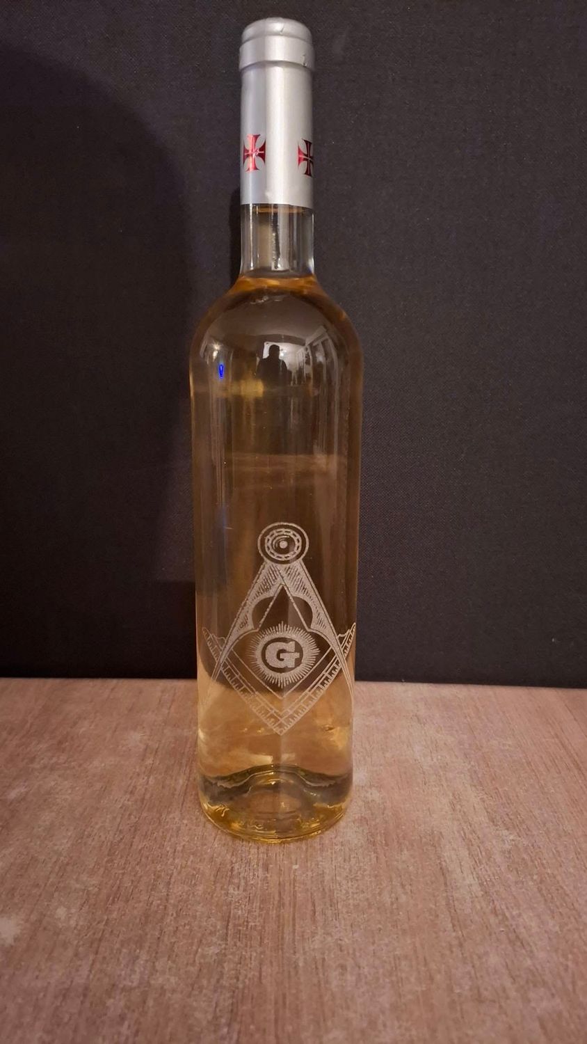 Wijn fles gravures