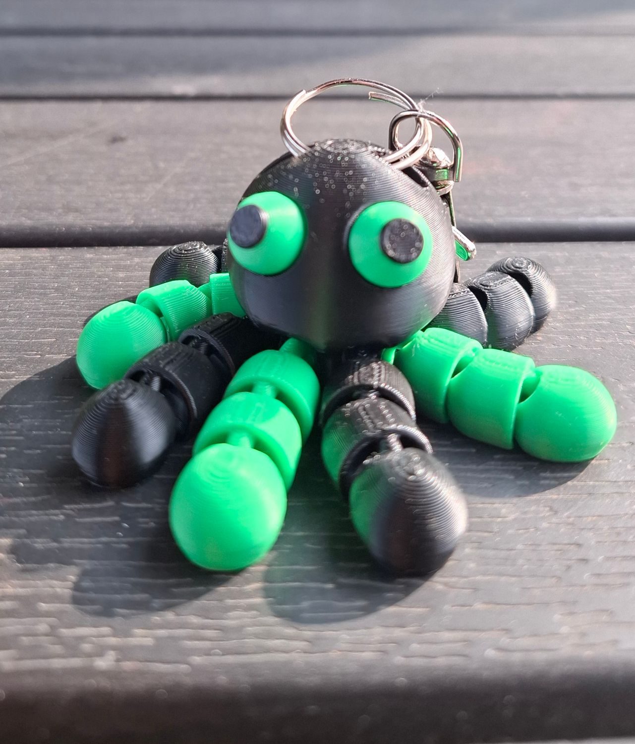 octapus  groen zwart  2 kleuren