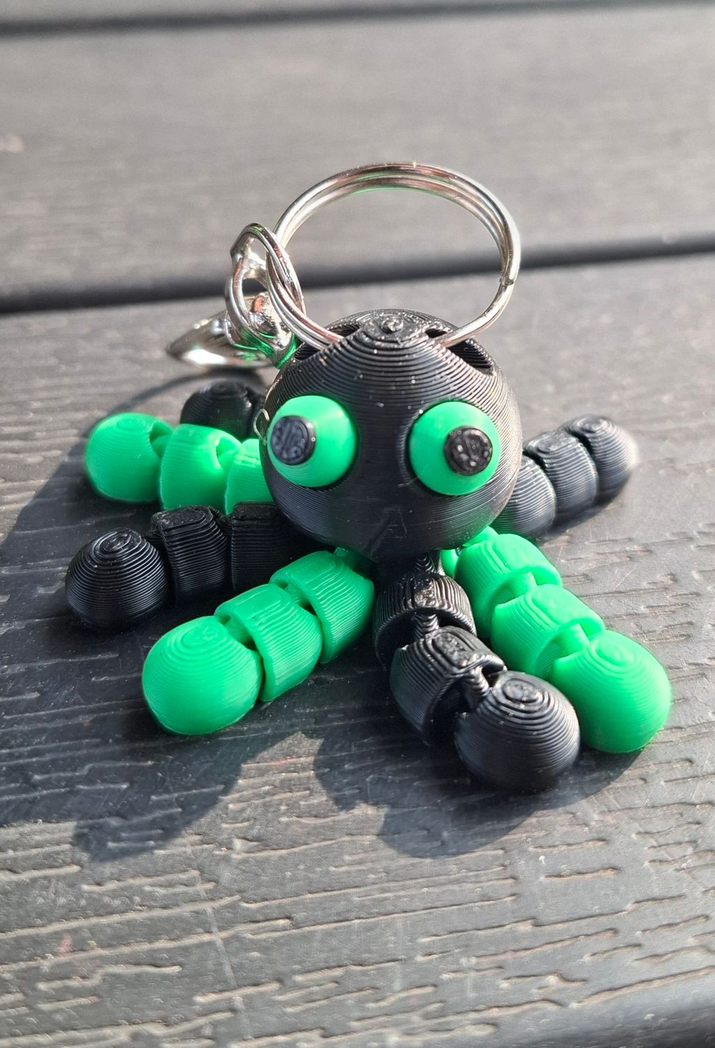 octapus klein   groen zwart