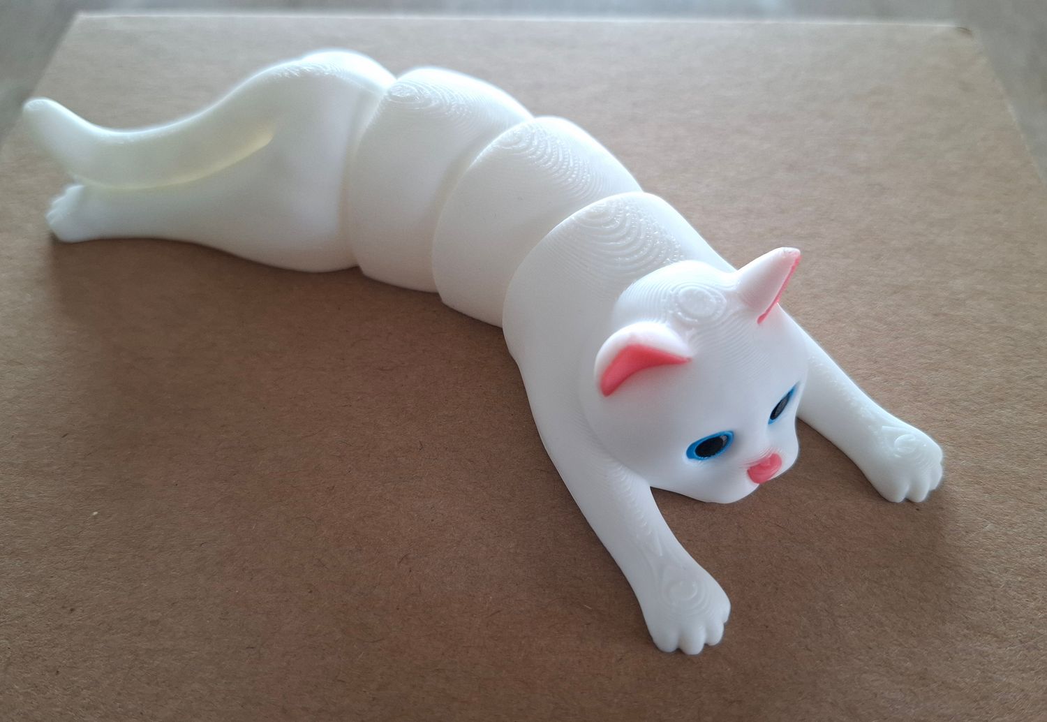 flexi witte kat  groot