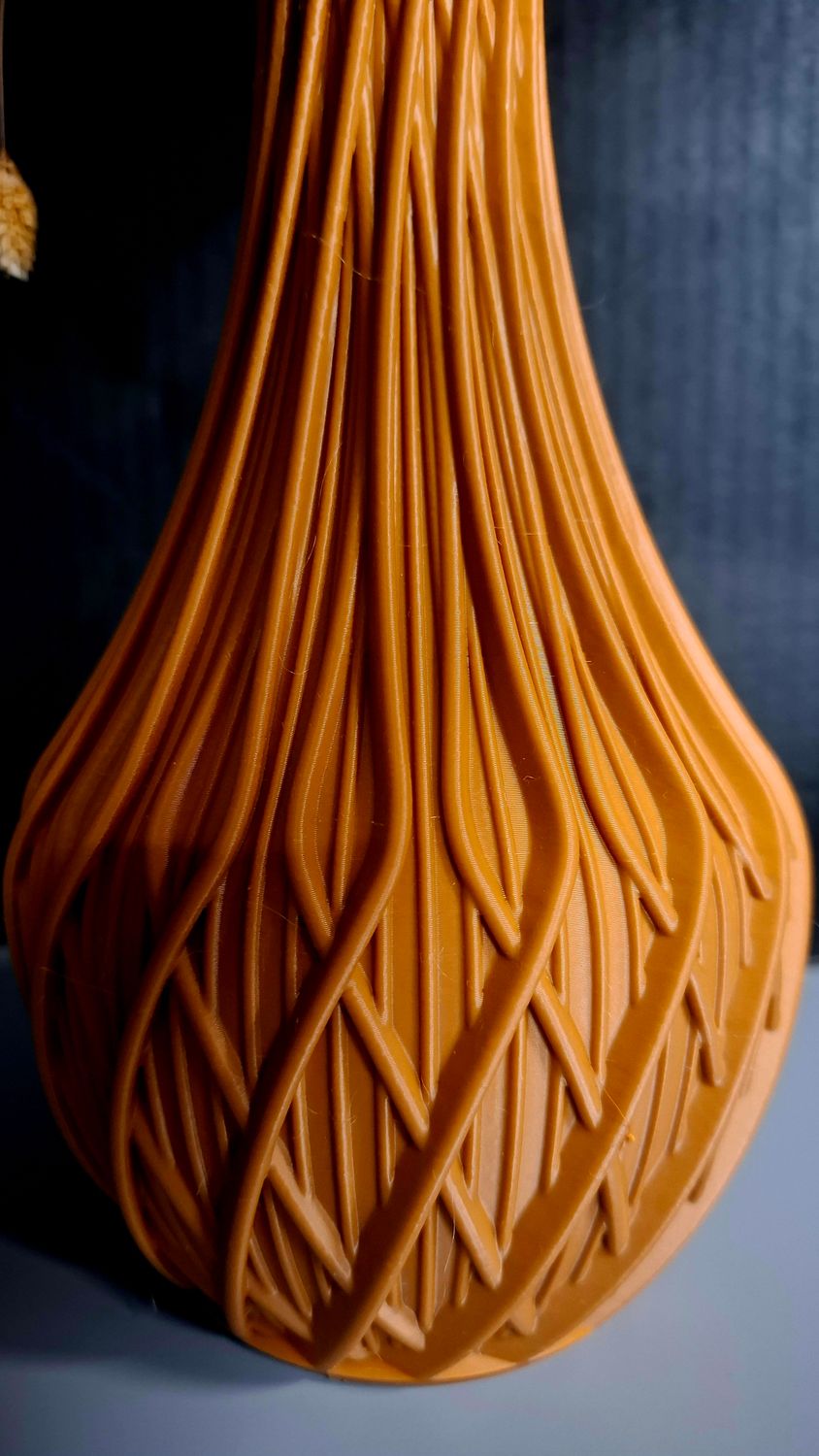 brown artistic vase