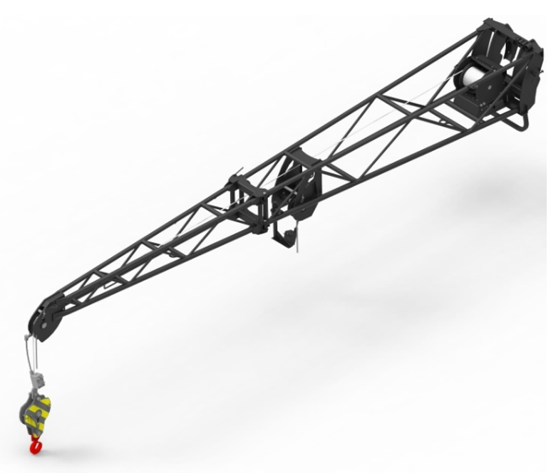 Potence treillis 1 500/800 kg avec treuil