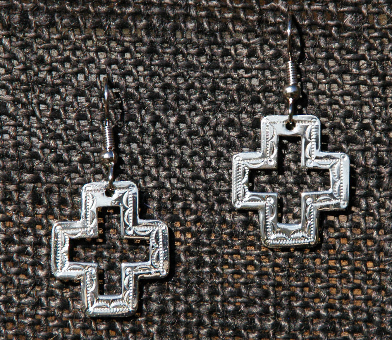 Earrings:  SW Cross with Cross Cut Outs