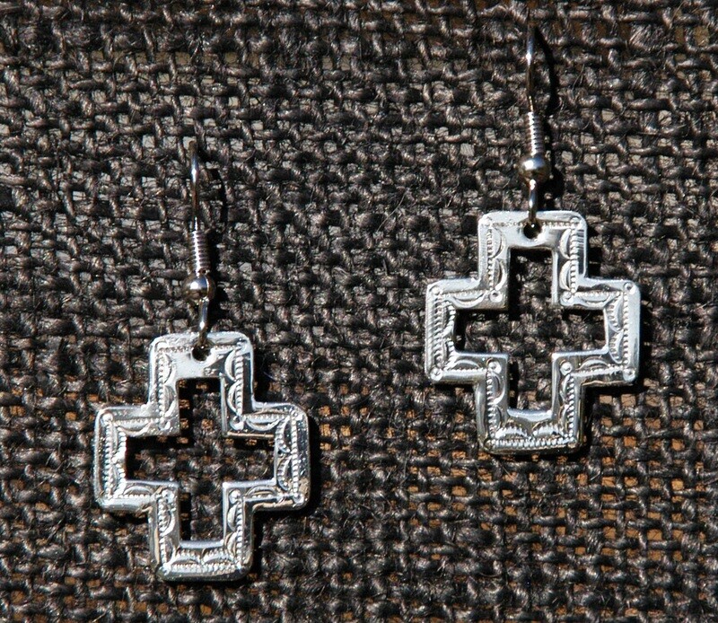 Earrings:  SW Cross with Cross Cut Outs