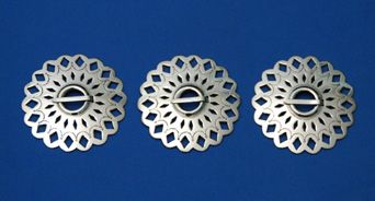 BROOCHES - SCALLOPED & PIERCED  SET OF 3