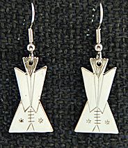 Earrings, Tipis 1 piece 1 3/4"