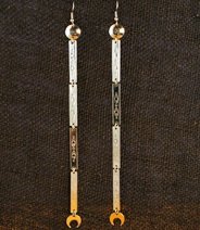 Earrings: Single Dangle, Long  6"