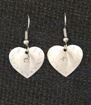 Earrings:  Hearts, Small 1"