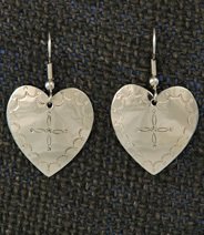 Earrings: Hearts, Medium 1 1/4