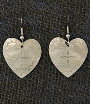 Earrings:  Hearts, Medium  1 1/4"