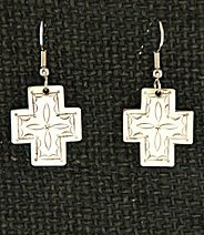 Earrings:  Southwest Crosses, Small 1"