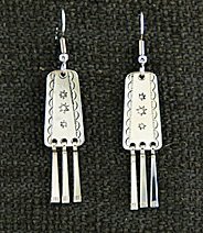 Earrings:  Traditional #1,  2"